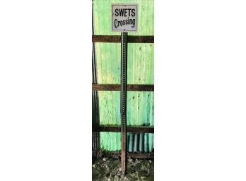 Vintage Swetsville Zoo Swets Crossing Sign By Bill Swets