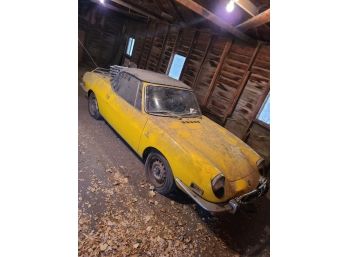 BARN FIND 1972 Yellow Fiat 850 Sport For PARTS OR REPAIR PLEASE READ