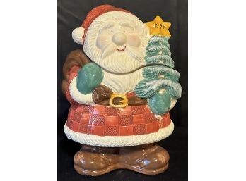 1999 Holiday Santa Cookie Jar