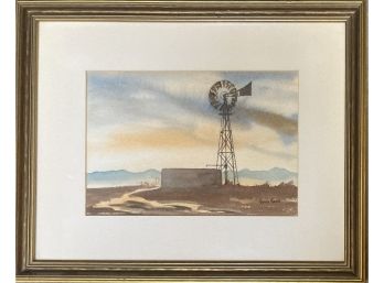 Landscape Watercolor Painting Signed By Grace Knox