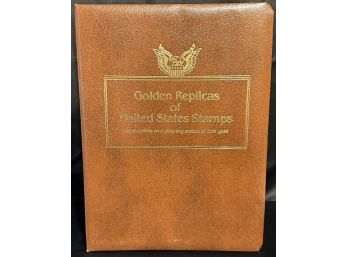 Golden Replicas Of U.S Stamps Binder