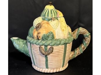 Vintage Ceramic Vegetable Tea Pot