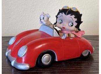 Betty Boop Red Car Figurine