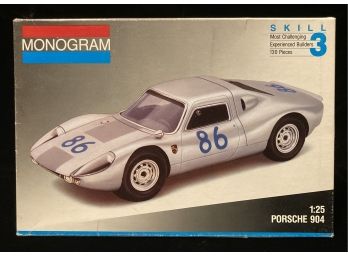 Vintage Monogram Porsche 904 1/25 Scale Model Kit