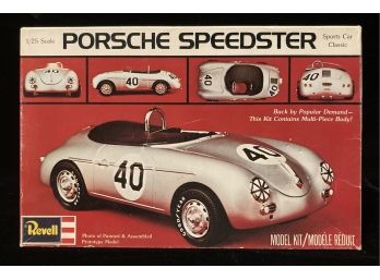 Vintage Revell Porsche Speedster 1/25 Scale Model Kit