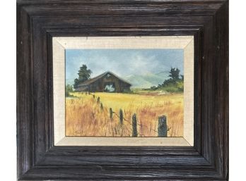 Abandoned Barn Painting Signed By Artist