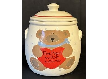 Bear Baked With Love Cookie Jar