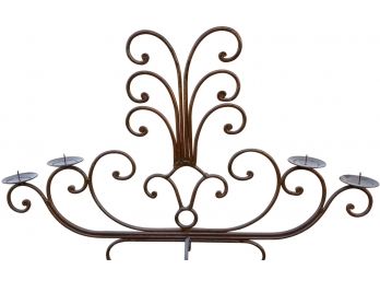 Wrought Metal 4 Tiered Candleholder