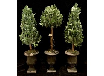Trio Of Faux Topiaries 1 Of 2