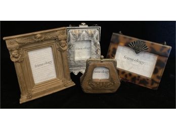 Grouping Of Decorative Frames With Electric Candles Not Pictured