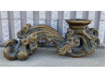 Large Baroque Style Candle Holder