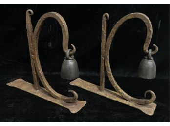 Pair Of Bell Iron Decorations