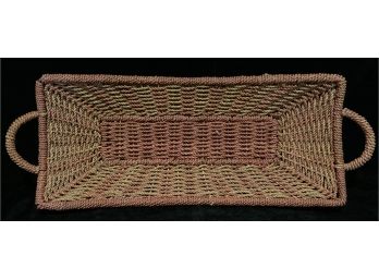 Wicker Tray With Handles