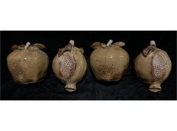 5 Ceramic Decorative Fruits (4 Pictured)