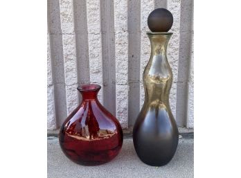 Pair Of Accent Bottles