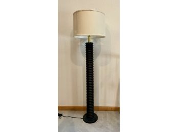 59' Solid Metal Ribbed Standing Lamp