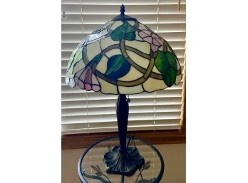 Gorgeous Flower Petal Tiffany Style Stained Glass Lamp