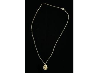 Sterling Silver Chain Necklace With Pendant
