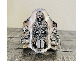 Old Pawn Sterling Silver Southwestern Cuff Bracelet/Ring