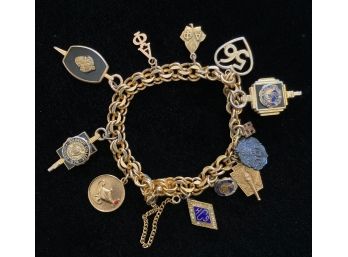Gold Filled Charm Bracelet