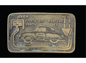 Vintage '76 Fiesta Del Porsche Belt Buckle