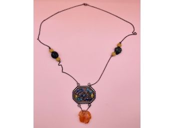 Carved Beads Necklace