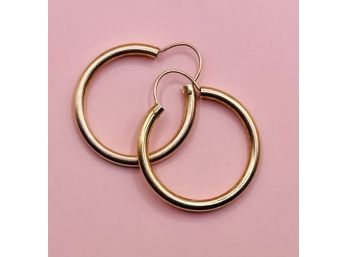 14Kt Gold Hoop Earrings