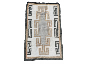 Very Old Navajo Weaving With Symmetrical Design