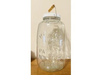 Mason's Star Glass Jar Patent Nov 30th 1858, 5 Gallon