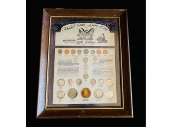 Framed United States Coin Of The 20th Century Collection