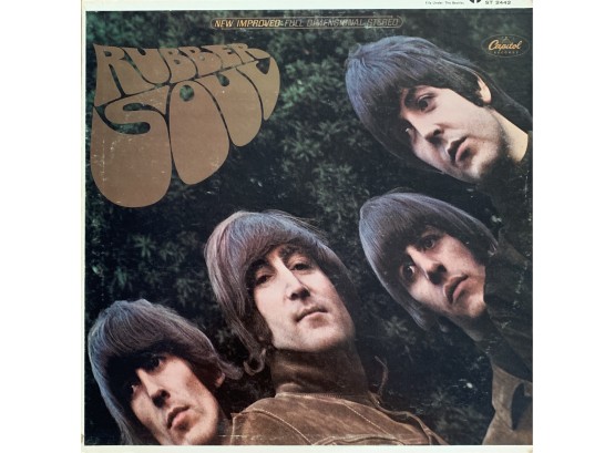 Beatles Rubber Soul Vinyl Album, Sleeve, And Jacket ST 2442