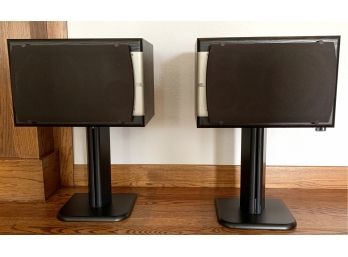 Set Of 2 JBL Studio Series S38 On Wood Stands
