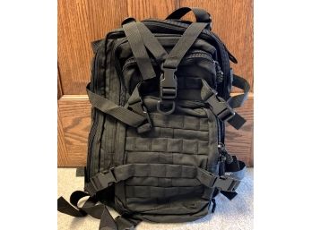 Black Tactical Day Pack With Water Bladder