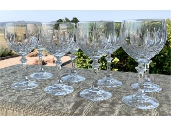 Set Of 8 Crystal Wine Glasses Marked Z