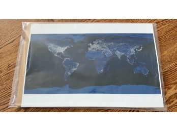 Earth At Night Poster