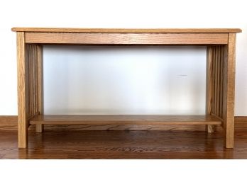 Solid Wood Mission Style Console Table