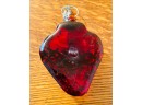 Art Glass Sacred Heart Mexican Milagro