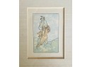 Rare Antique Framed  Alphonse Mucha Triptych