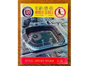 1968 World Series Detroit Tigers Vs St Louis Cardinal Official Souvenir Program