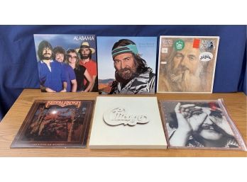 Collection Of Vinyl Albums Including Alabama, Willie Nelson, Kenny Rogers, & More