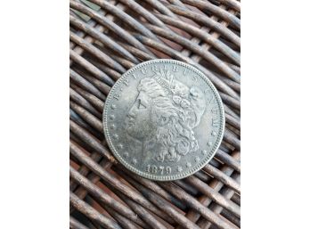 Antique 1879 Silver Dollar Coin