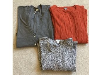3 Assorted Women's Size Medium/small Sweaters