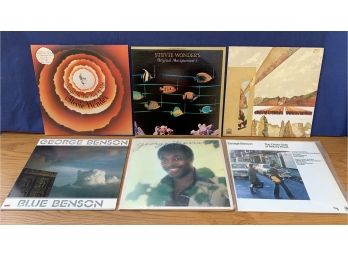 Collection Of 6 Vinyl Albums Including Stevie Wonder & George Benson