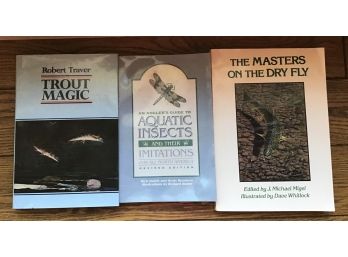 3 Fishing Books Including Trout Magic