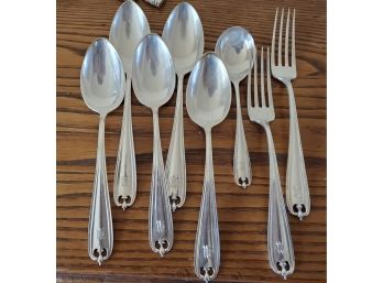 Gorgeous 8 Piece Towle Sterling Silver Serving Spoons And Forks
