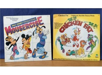 Collection Of Vinyl Albums Including Walt Disney Mousercise