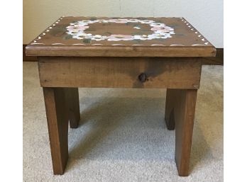 Hand Painted Solid Wood Step-stool