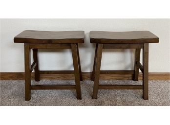 Solid Wood Mission Style Stools