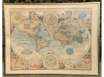 'a New And Accvrat Map Of The World'
