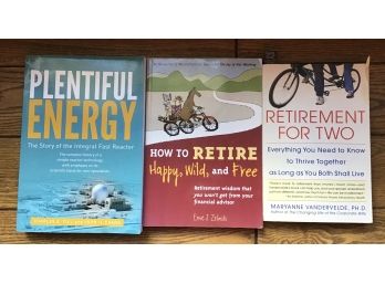 3 Softback Books Including Plentiful Energy